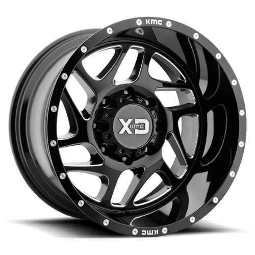 XD Series XD836 FURY Gloss Black Milled 20x9 +18 6x135mm 87.1mm