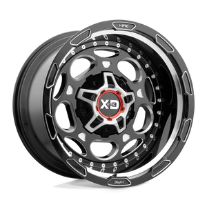 XD Series XD837 DEMODOG Gloss Black Milled 20x9 +18 8x165.1mm 125.1mm - WheelWiz