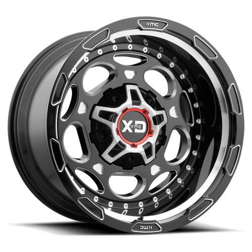 XD Series XD837 DEMODOG Gloss Black Milled 20x12 -44 6x135|6x139.7mm 106.1mm