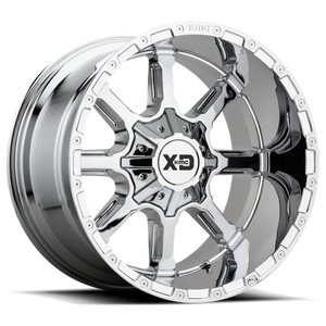 XD Series XD838 MAMMOTH Chrome 20x9 +18 8x170mm 125.1mm - WheelWiz