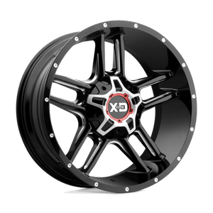 XD Series XD839 CLAMP Gloss Black Milled 20x9 00 5x127|5x139.7mm 78.1mm - WheelWiz