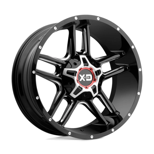 XD Series XD839 CLAMP Gloss Black Milled 20x9 +18 8x170mm 125.1mm - Wheelwiz