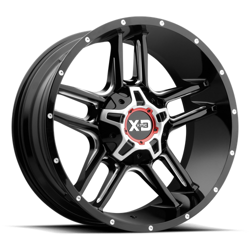 XD Series XD839 CLAMP Gloss Black Milled 20x9 +18 8x170mm 125.1mm