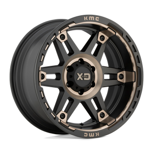 XD Series XD840 SPY II Satin Black Dark Tint 17x8 +18 6x120mm 66.9mm - WheelWiz