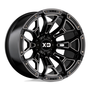 XD Series XD841 BONEYARD Gloss Black Milled 18x9 00 6x120mm 66.9mm - WheelWiz