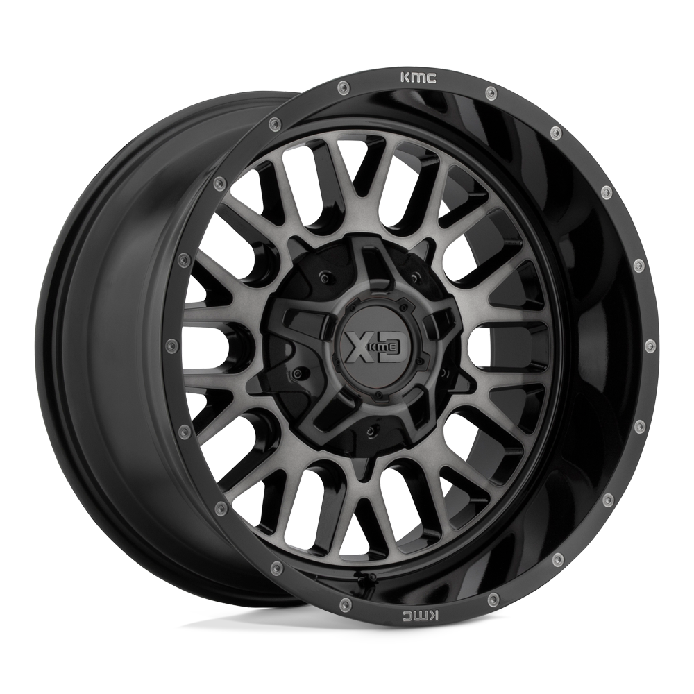 XD Series XD842 SNARE Gloss Black Gray Tint 20x12 -44 5x127|5x139.7mm 78.1mm - WheelWiz