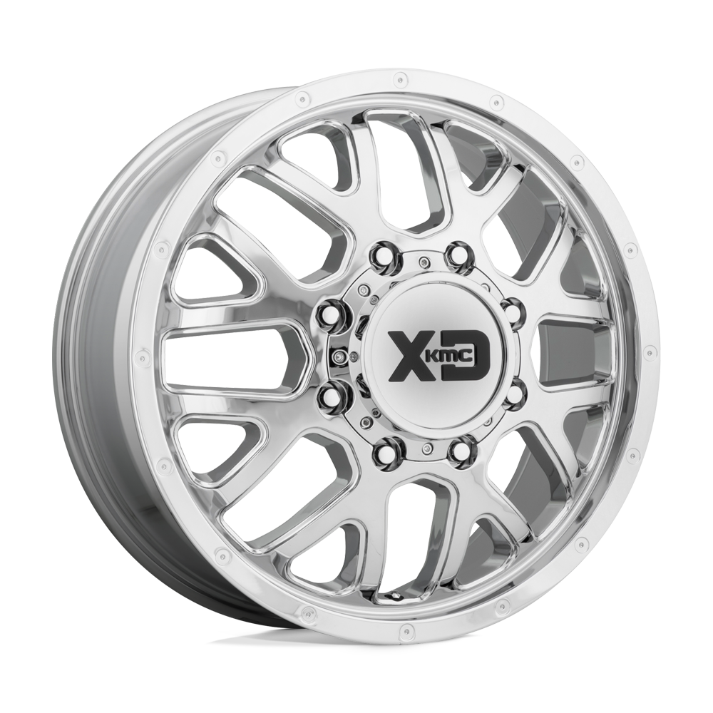 XD Series XD843 GRENADE DUALLY Chrome - Front 17x6.5 +111 8x200mm 142mm - WheelWiz