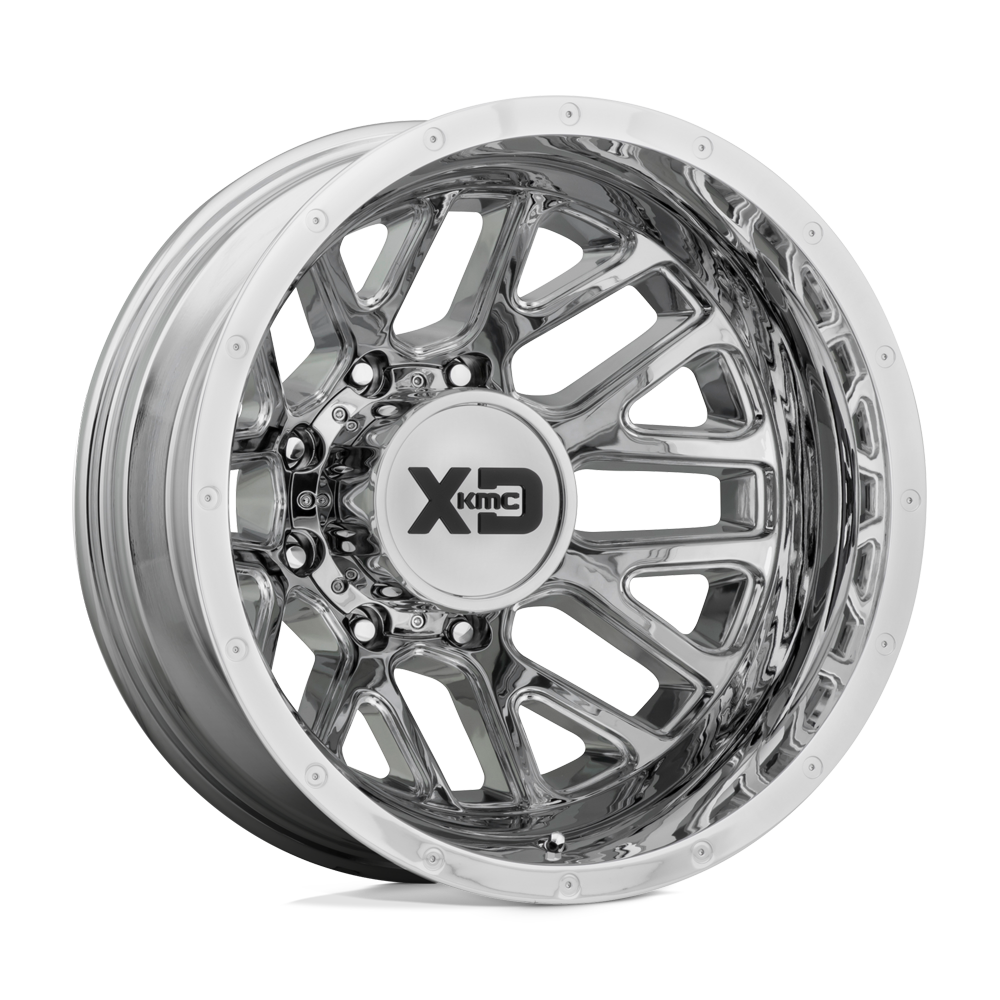 XD Series XD843 GRENADE DUALLY Chrome - Rear 20x8.25 -198 8x165.1mm 125.1mm - WheelWiz