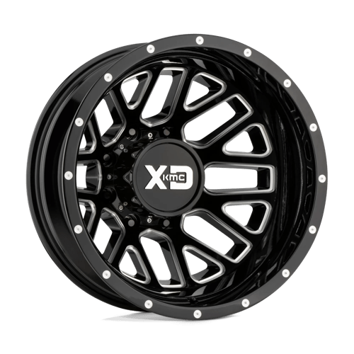 XD Series XD843 GRENADE DUALLY Gloss Black Milled 17x6.5 -155 8x210mm 154.3mm - Wheelwiz