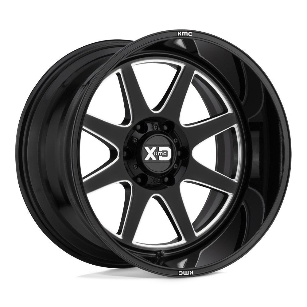 XD Series XD844 PIKE Gloss Black Milled 20x9 +18 6x135mm 87.1mm - WheelWiz