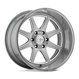 XD Series XD844 PIKE Titanium Brushed Milled 22x10 -18 8x180mm 124.2mm - WheelWiz