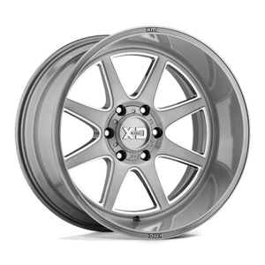 XD Series XD844 PIKE Titanium Brushed Milled 22x10 -18 6x139.7mm 106.1mm - WheelWiz