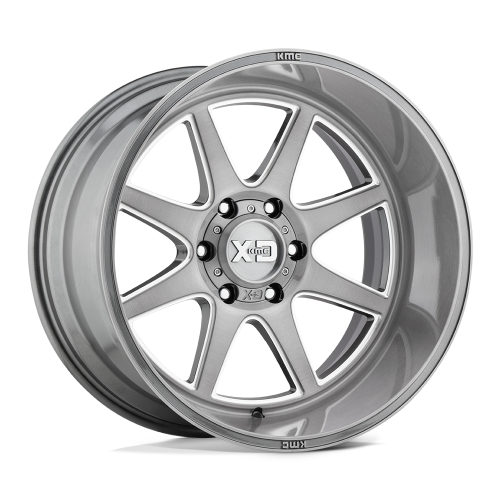 XD Series XD844 PIKE Titanium Brushed Milled 20x12 -44 6x139.7mm 106.1mm - WheelWiz