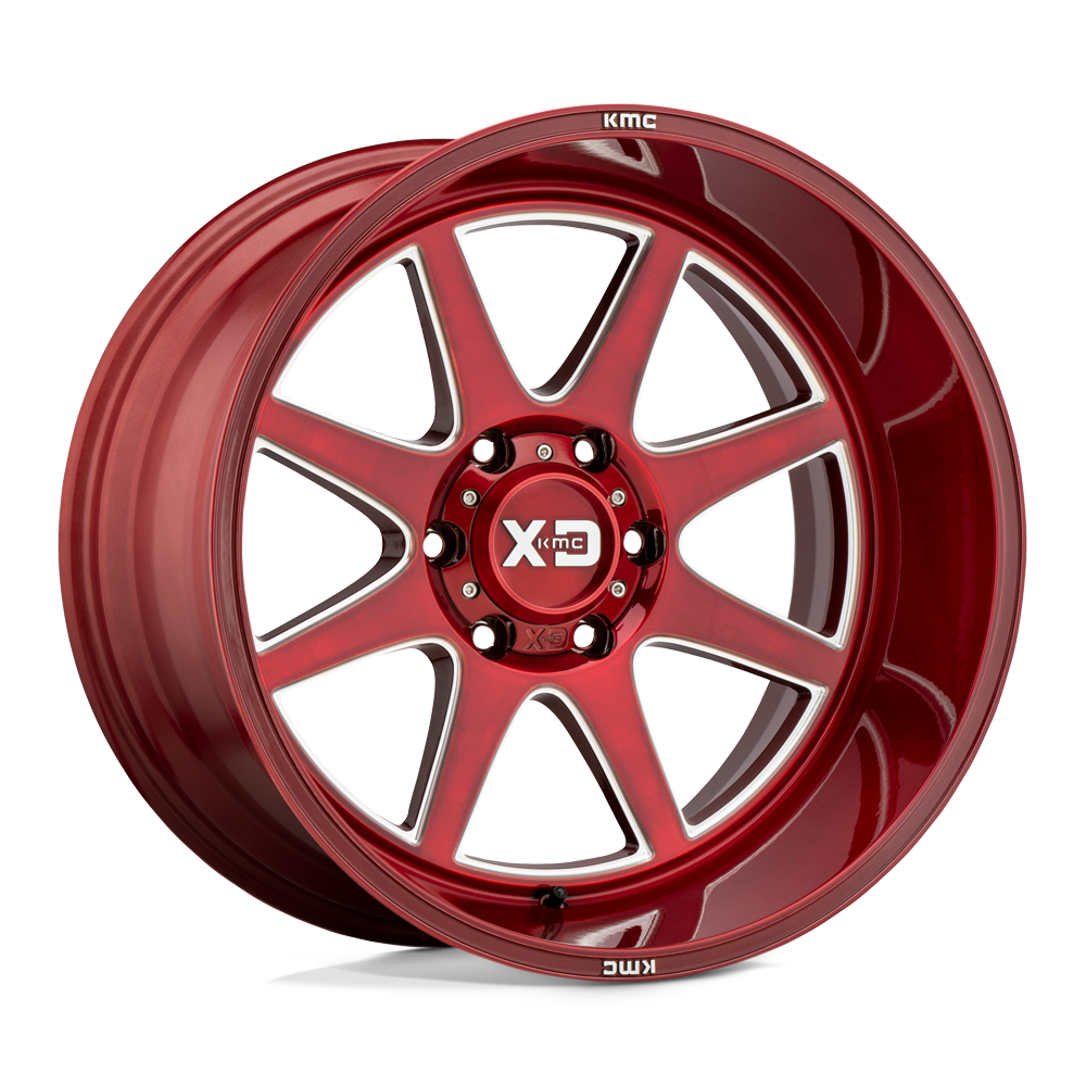 XD Series XD844 PIKE Brushed Red With Milled Accent 20x9 +18 6x135mm 87.1mm - WheelWiz