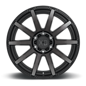 XD Series XD847 OUTBREAK Satin Black W/ Gray Tint 20x10 -18 8x180mm 124.2mm