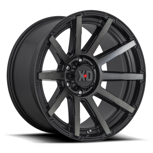 XD Series XD847 OUTBREAK Satin Black W/ Gray Tint 22x10 -18 6x135mm 87.1mm