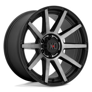 XD Series XD847 OUTBREAK Satin Black W/ Gray Tint 20x10 +12 5x139.7mm 78.1mm