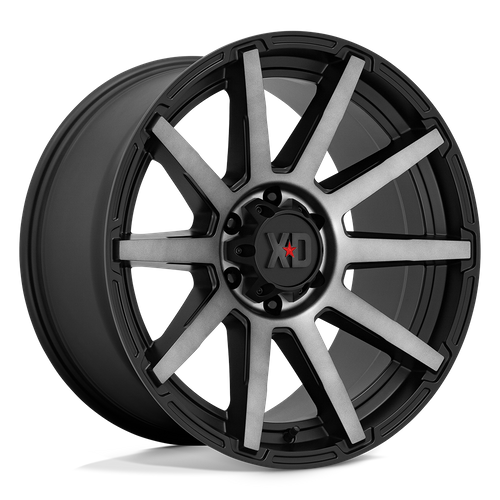 XD Series XD847 OUTBREAK Satin Black W/ Gray Tint 20x10 +12 6x139.7mm 106.1mm