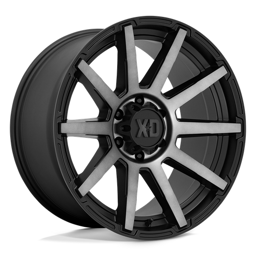 XD Series XD847 OUTBREAK Satin Black W/ Gray Tint 20x10 +12 5x127mm 71.5mm