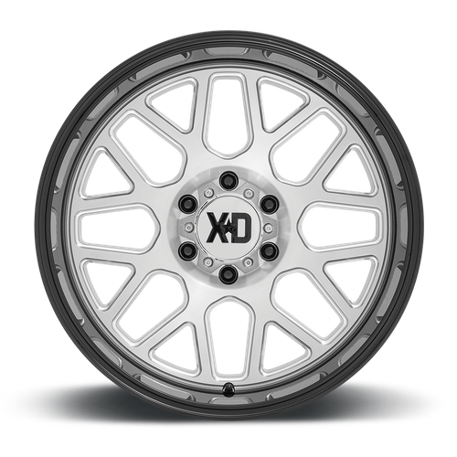 XD Series XD849 GRENADE II Brushed Milled W/ G-black Lip 20x10 -18 5x127mm 71.5mm - Wheelwiz