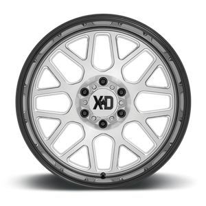 XD Series XD849 GRENADE II Brushed Milled W/ G-black Lip 20x10 -18 5x127mm 71.5mm - Wheelwiz