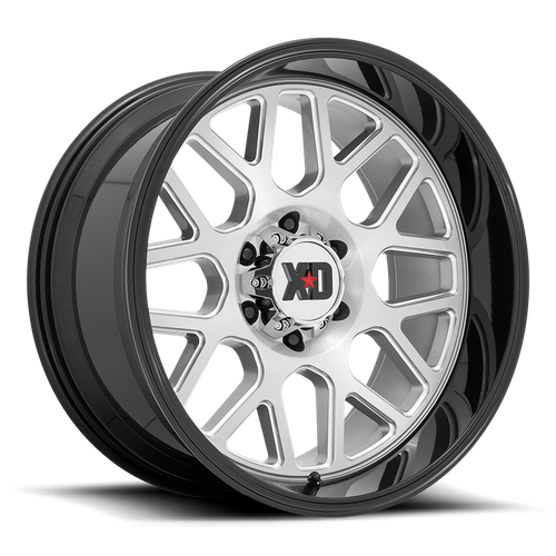 XD Series XD849 GRENADE II Brushed Milled W/ G-black Lip 20x9 0 6x139.7mm 106.1mm - Wheelwiz