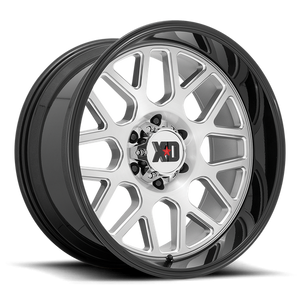 XD Series XD849 GRENADE II Brushed Milled W/ G-black Lip 20x9 0 6x139.7mm 106.1mm - Wheelwiz