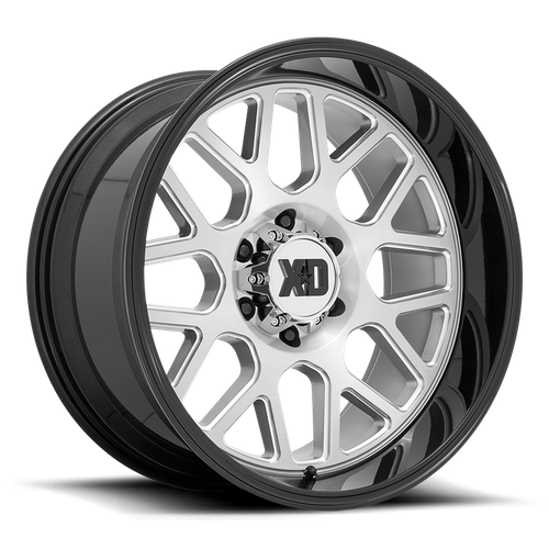 XD Series XD849 GRENADE II Brushed Milled W/ G-black Lip 20x9 0 6x139.7mm 106.1mm - Wheelwiz