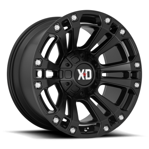 XD Series XD851 MONSTER 3 Satin Black 20x9 +18 8x180mm 124.2mm