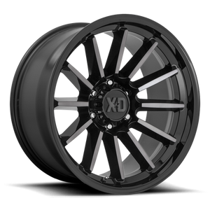 XD Series XD855 LUXE Gloss Black Mach W/ Gray Tint 20x9 +18 6x120mm 66.9mm