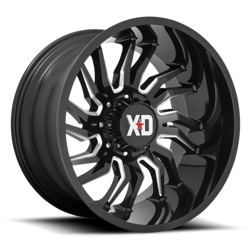 XD Series XD858 TENSION Gloss Black Milled 20x10 -18 6x139.7mm 106.1mm
