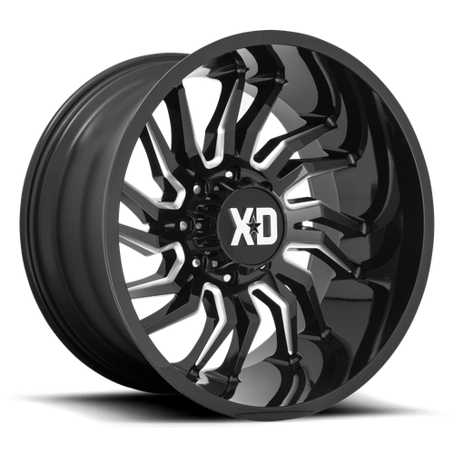 XD Series XD858 TENSION Gloss Black Milled 20x10 -18 8x170mm 125.1mm