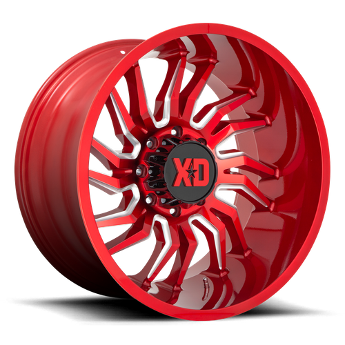 XD Series XD858 TENSION Candy Red Milled 22x10 -18 8x165.1mm 125.1mm