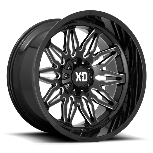 XD Series XD859 GUNNER Gloss Black Milled 22x10 -18 5x127|5x139.7mm 78.1mm
