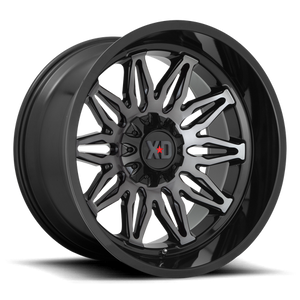 XD Series XD859 GUNNER Gloss Black Mach W/ Gray Tint 22x10 -18 5x127|5x139.7mm 78.1mm