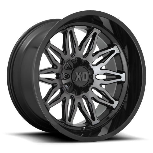 XD Series XD859 GUNNER Gloss Black Mach W/ Gray Tint 20x10 -18 6x135|6x139.7mm 106.1mm