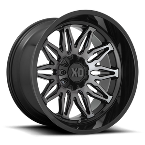 XD Series XD859 GUNNER Gloss Black Mach W/ Gray Tint 20x10 -18 6x135|6x139.7mm 106.1mm
