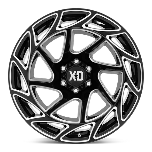 XD Series XD860 ONSLAUGHT Gloss Black Milled 20x9 0 6x139.7mm 106.1mm