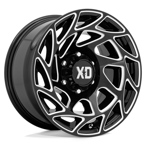XD Series XD860 ONSLAUGHT Gloss Black Milled 17x9 -12 5x127mm 71.5mm