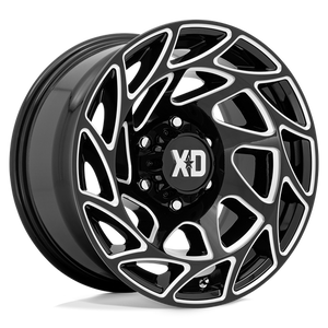 XD Series XD860 ONSLAUGHT Gloss Black Milled 17x9 -12 5x127mm 71.5mm