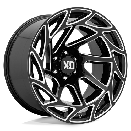 XD Series XD860 ONSLAUGHT Gloss Black Milled 20x10 -18 8x170mm 125.1mm