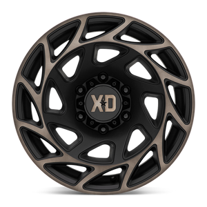 XD Series XD860 ONSLAUGHT Satin Black W/ Bronze Tint 17x9 -12 6x139.7mm 106.1mm