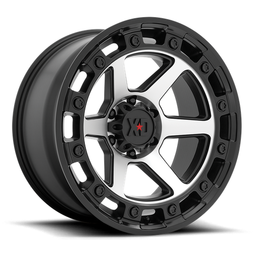 XD Series XD862 RAID Satin Black Machined 17x9 0 6x139.7mm 106.1mm