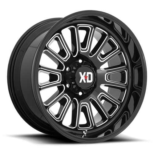 XD Series XD864 ROVER Gloss Black Milled 20x10 -18 8x170mm 125.1mm - Wheelwiz