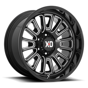 XD Series XD864 ROVER Gloss Black Milled 20x10 -18 8x170mm 125.1mm - Wheelwiz