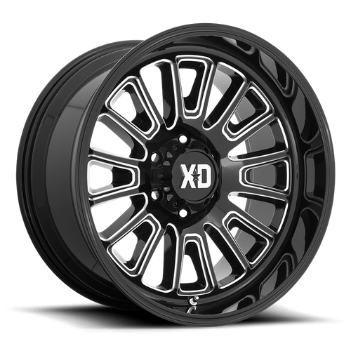 XD Series XD864 ROVER Gloss Black Milled 20x10 -18 8x170mm 125.1mm - Wheelwiz