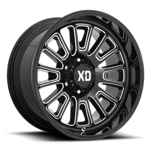 XD Series XD864 ROVER Gloss Black Milled 20x10 -18 8x170mm 125.1mm - Wheelwiz
