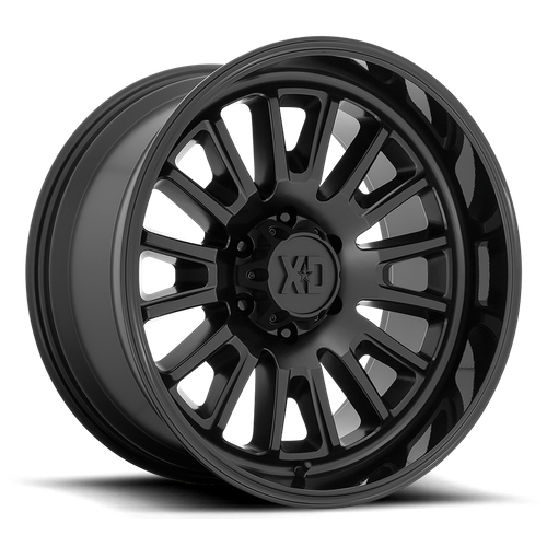 XD Series XD864 ROVER Satin Black W/ Gloss Black Lip 20x9 0 8x180mm 124.2mm