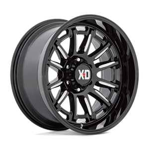 XD Series XD865 PHOENIX Gloss Black Milled 20x10 -18 6x135mm 87.1mm