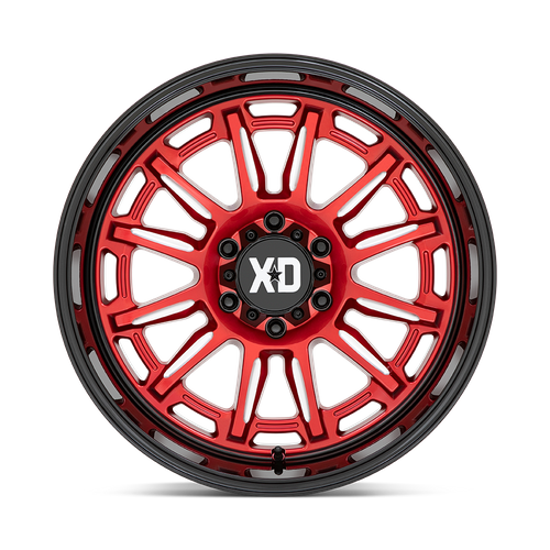 XD Series XD865 PHOENIX Candy Red Milled W/ Black Lip 20x10 -18 5x127mm 71.5mm - Wheelwiz